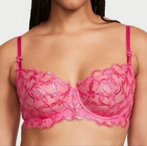 Victoria Secret Valentine Heart Sheer Bra